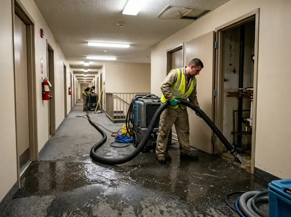 multi-unit-apartment-hallway-f-005 — frequently asked questions, Emergency Burst Pipe Water Extraction & Removal in Bridgewa…